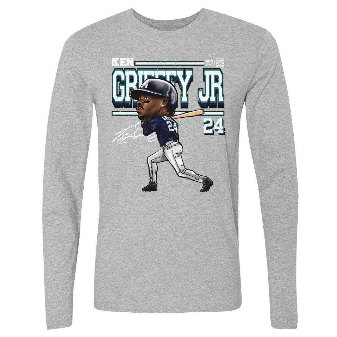 Ken Griffey Jr. Men&#39;s Long Sleeve T-Shirt | 500 LEVEL