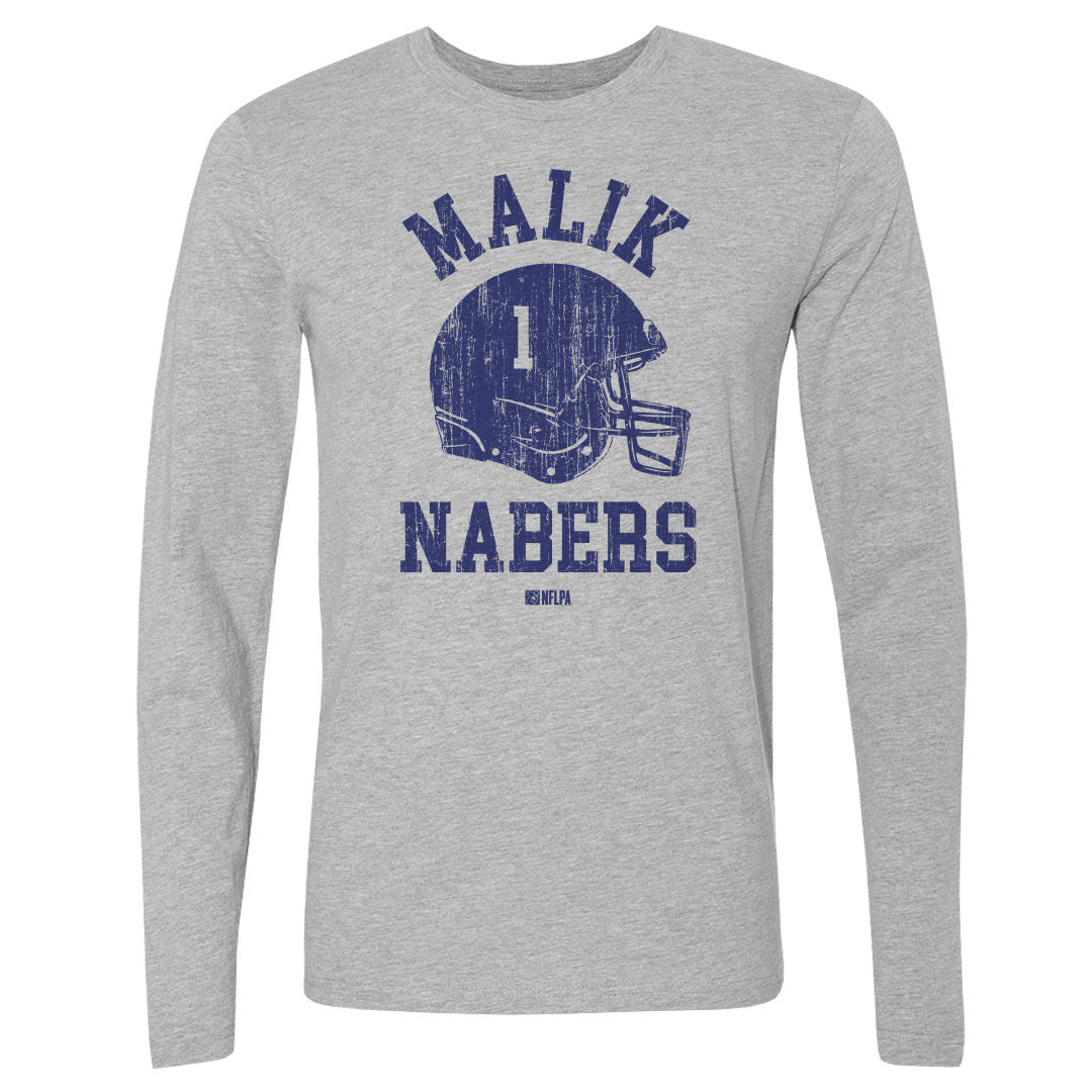 Malik Nabers Men&#39;s Long Sleeve T-Shirt | 500 LEVEL