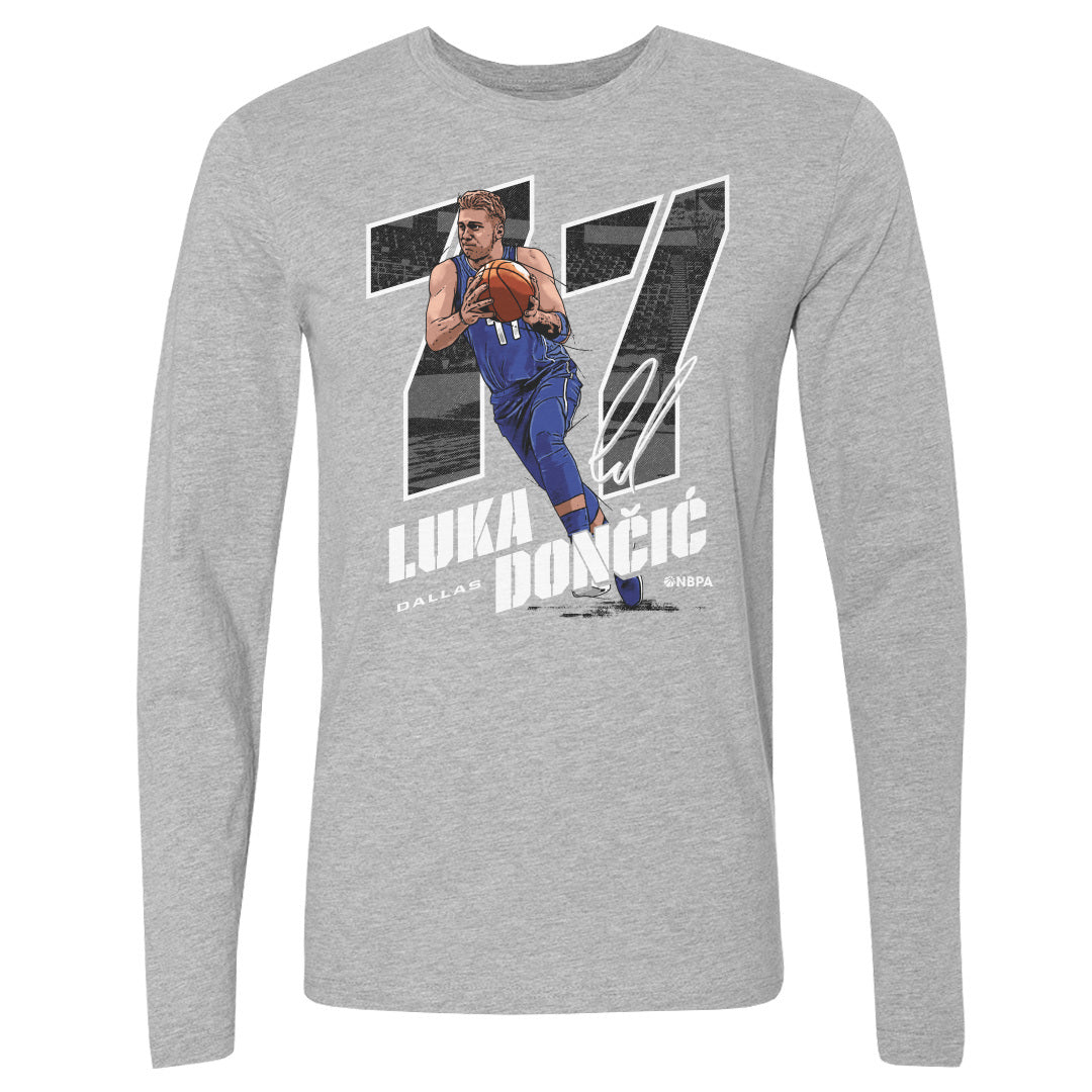 Luka Doncic Men&#39;s Long Sleeve T-Shirt | 500 LEVEL