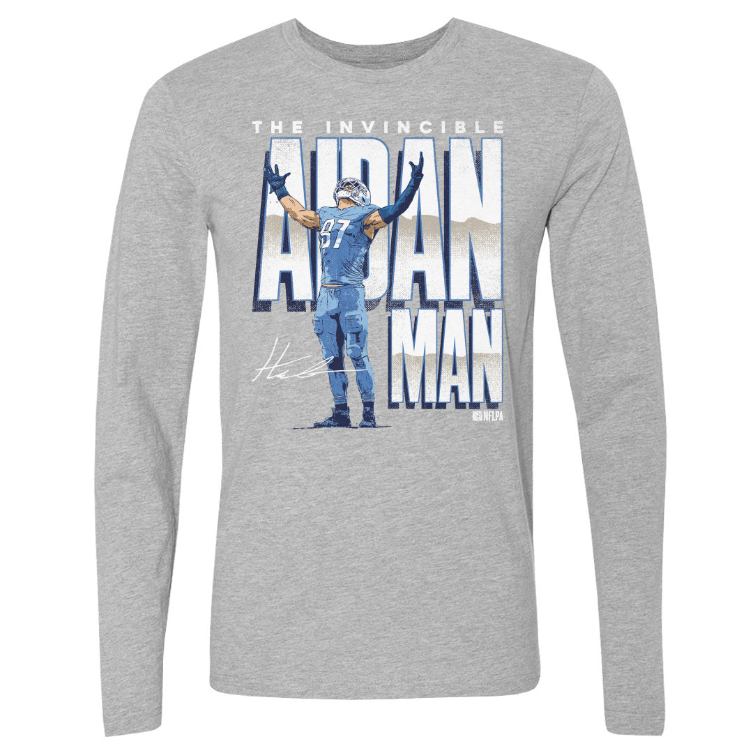 Aidan Hutchinson Men&#39;s Long Sleeve T-Shirt | 500 LEVEL