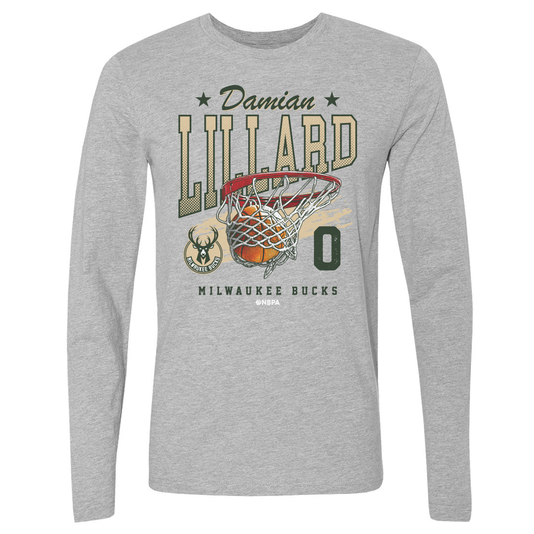 Damian Lillard Men&#39;s Long Sleeve T-Shirt | 500 LEVEL