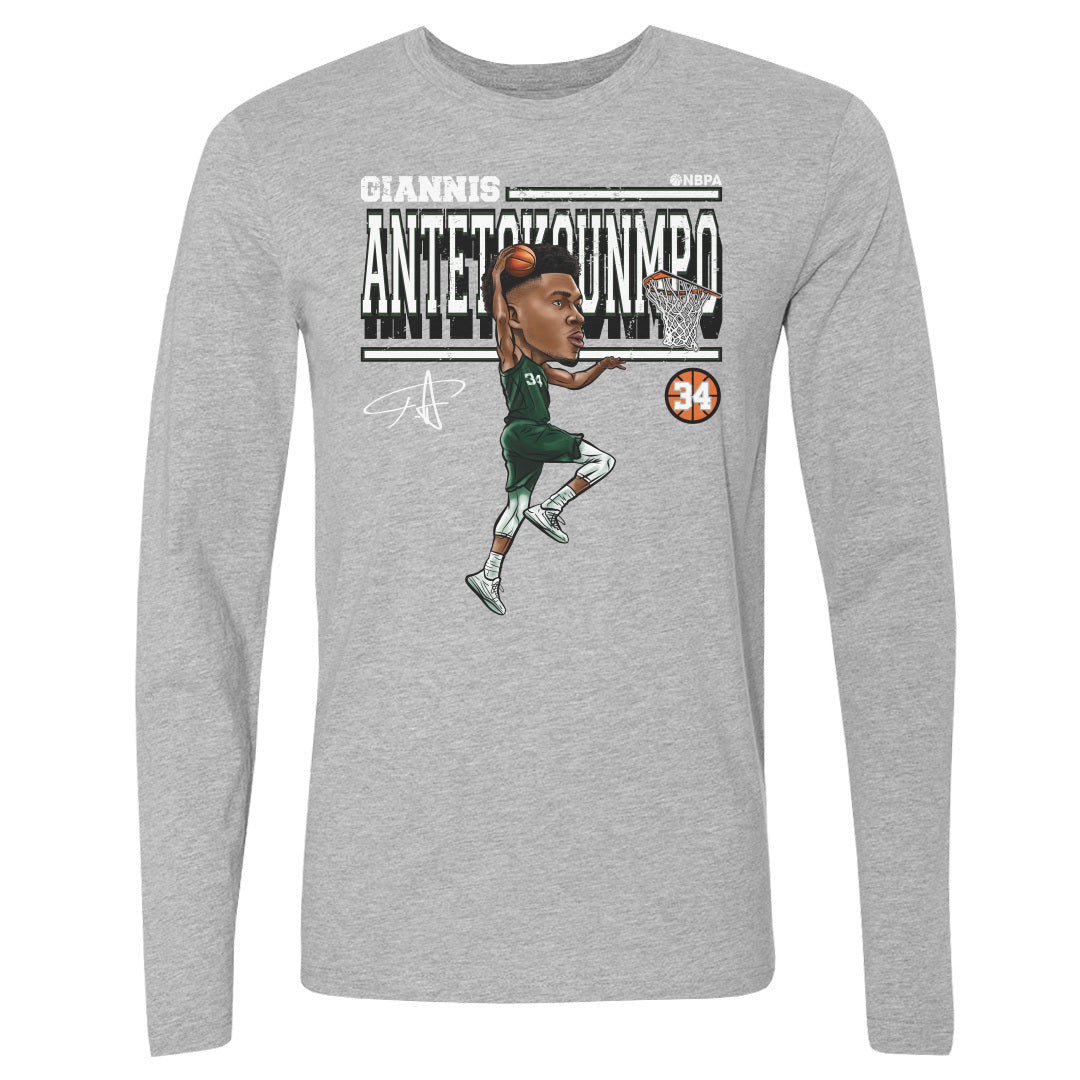 Giannis Antetokounmpo Men&#39;s Long Sleeve T-Shirt | 500 LEVEL