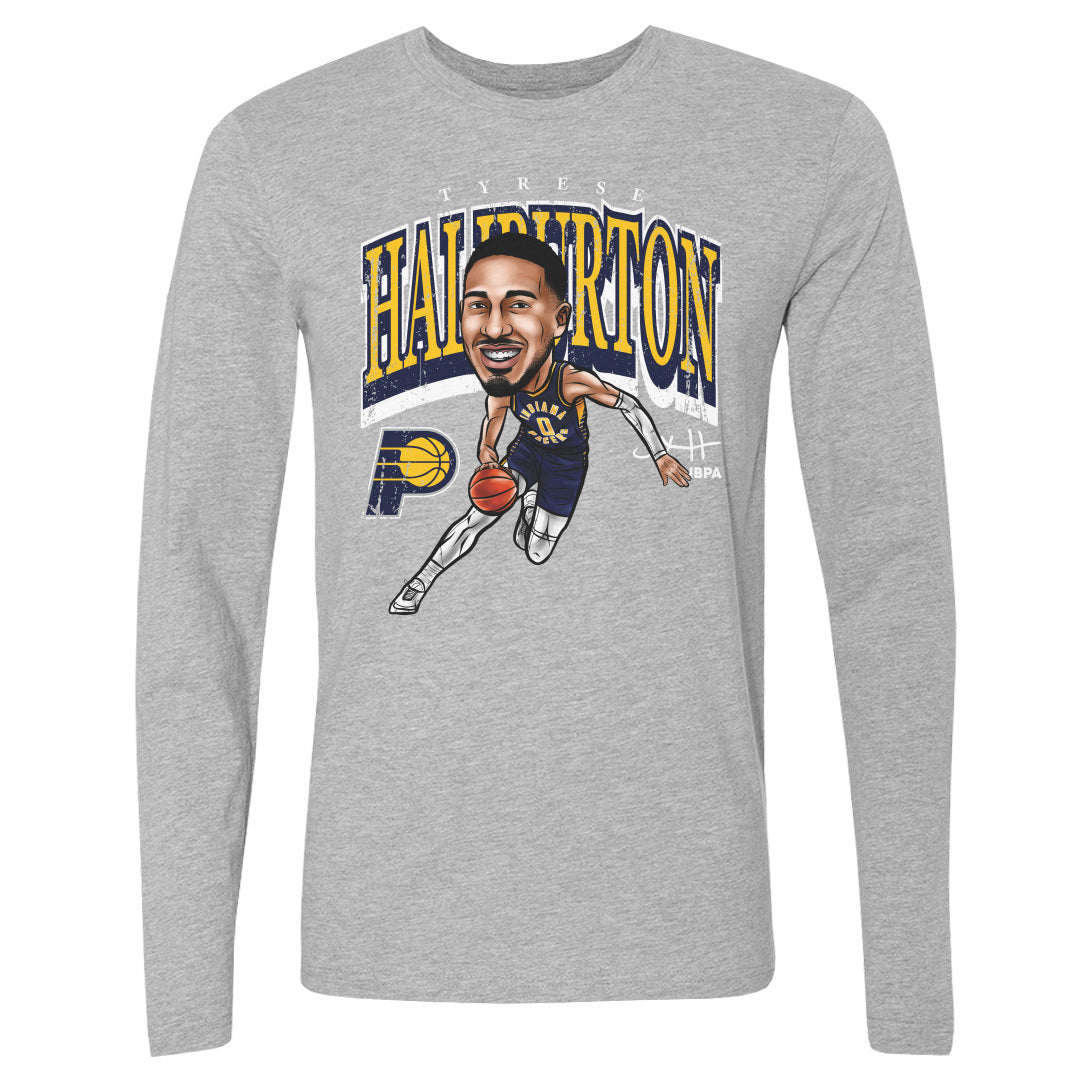 Tyrese Haliburton Men&#39;s Long Sleeve T-Shirt | 500 LEVEL