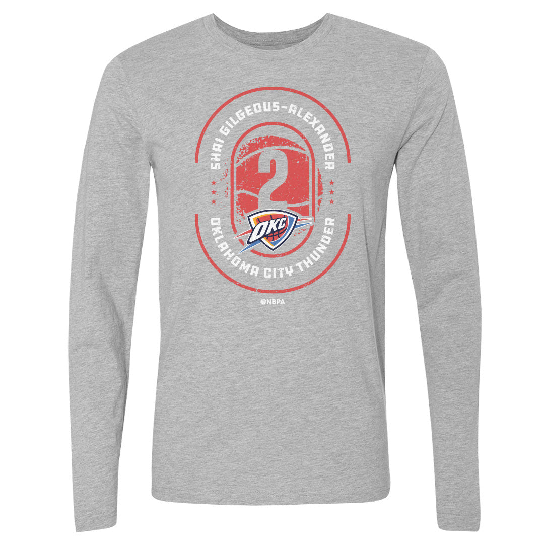 Shai Gilgeous-Alexander Men&#39;s Long Sleeve T-Shirt | 500 LEVEL