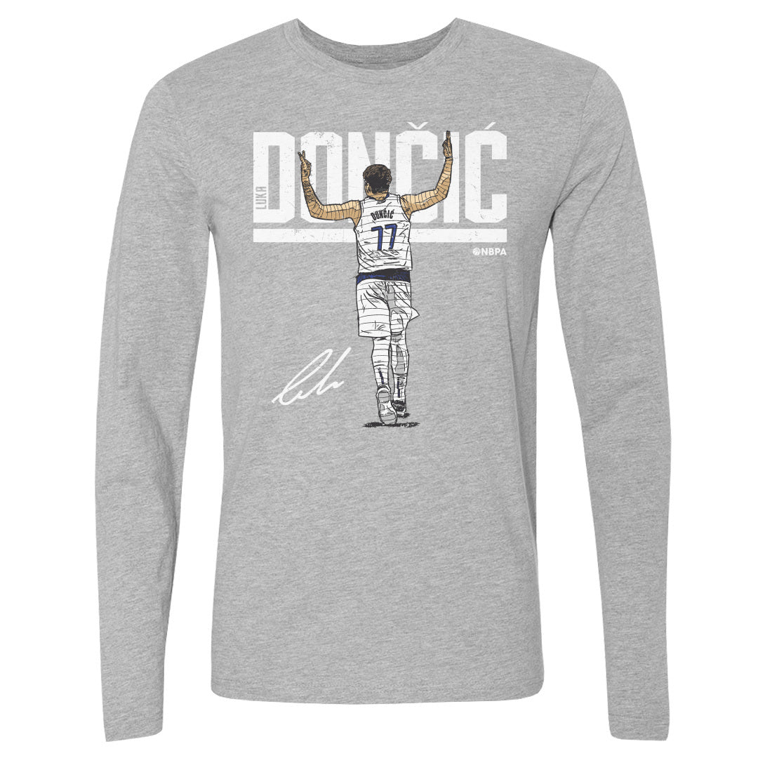 Luka Doncic Men&#39;s Long Sleeve T-Shirt | 500 LEVEL