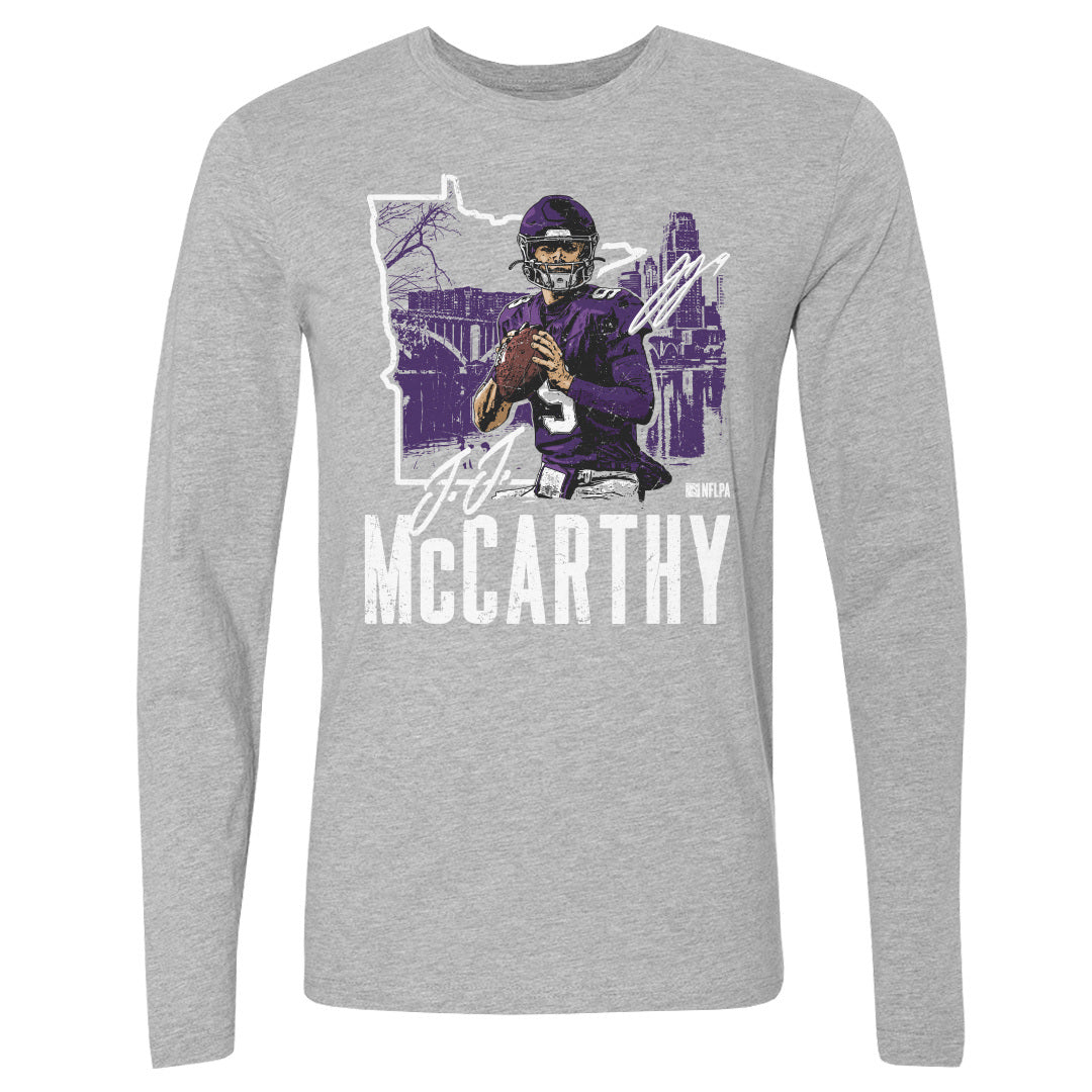 J.J. McCarthy Men&#39;s Long Sleeve T-Shirt | 500 LEVEL