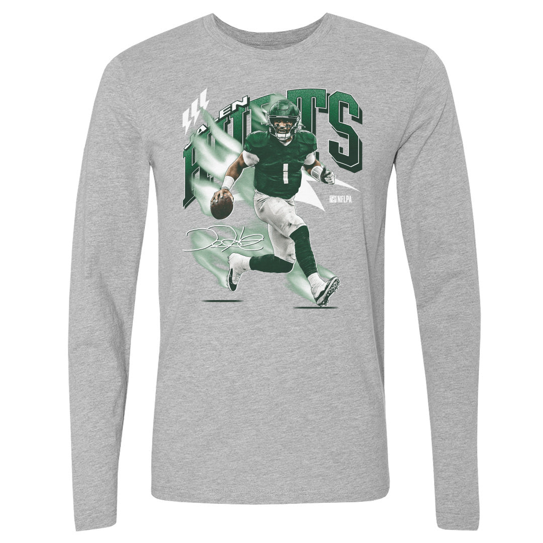 Jalen Hurts Men&#39;s Long Sleeve T-Shirt | 500 LEVEL