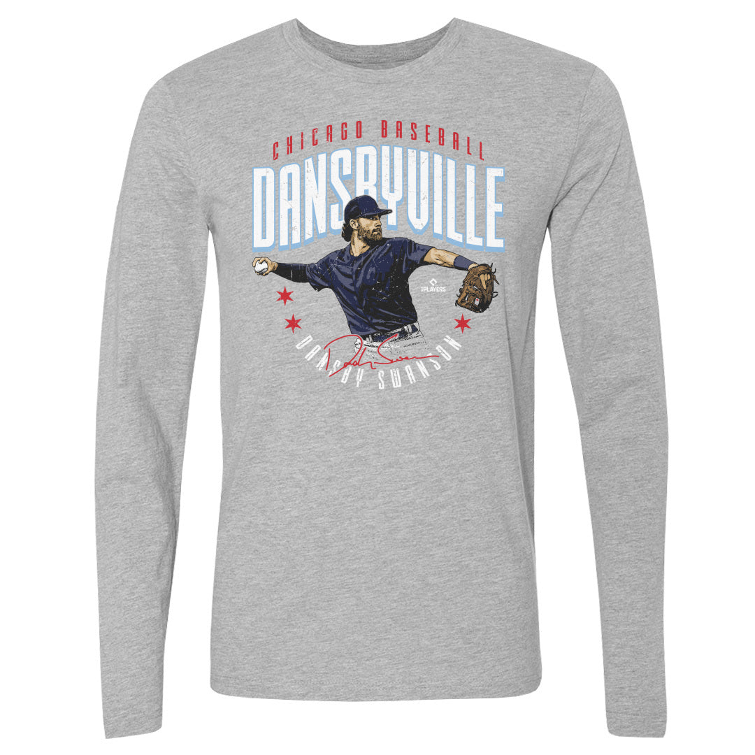 Dansby Swanson Men&#39;s Long Sleeve T-Shirt | 500 LEVEL