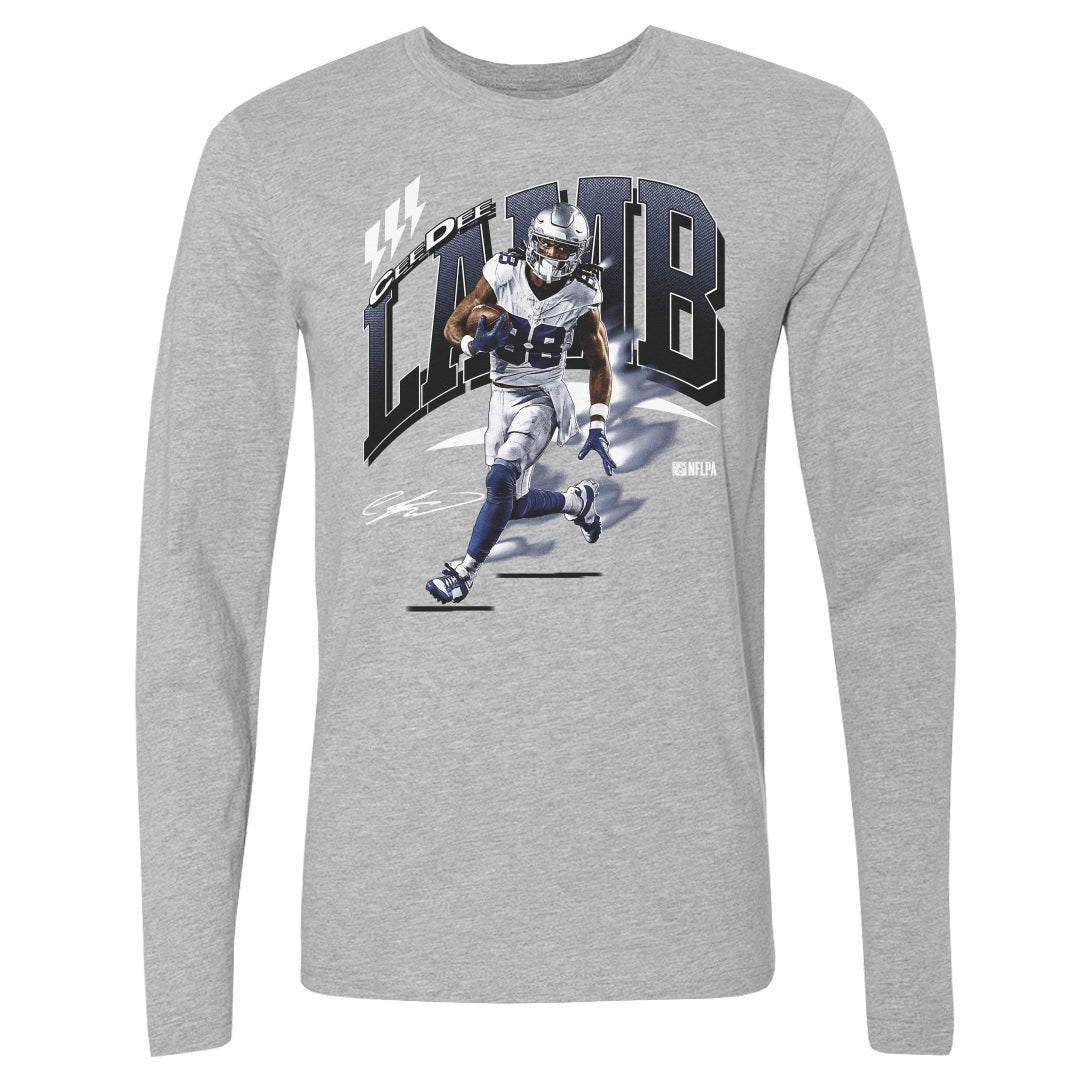 CeeDee Lamb Men&#39;s Long Sleeve T-Shirt | 500 LEVEL