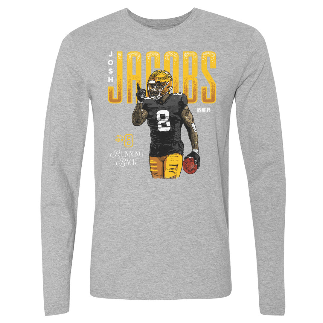 Josh Jacobs Men&#39;s Long Sleeve T-Shirt | 500 LEVEL