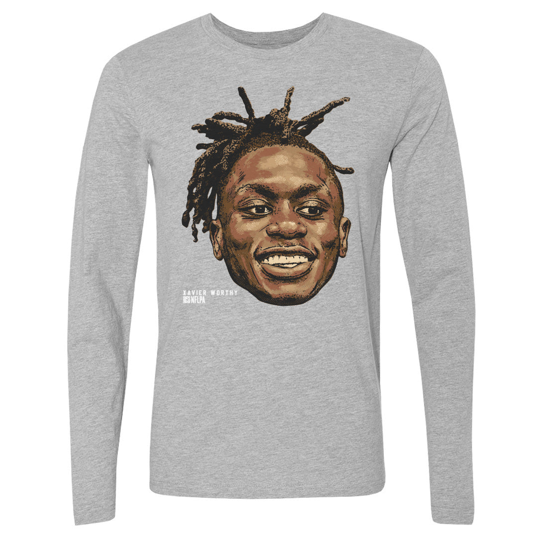 Xavier Worthy Men&#39;s Long Sleeve T-Shirt | 500 LEVEL