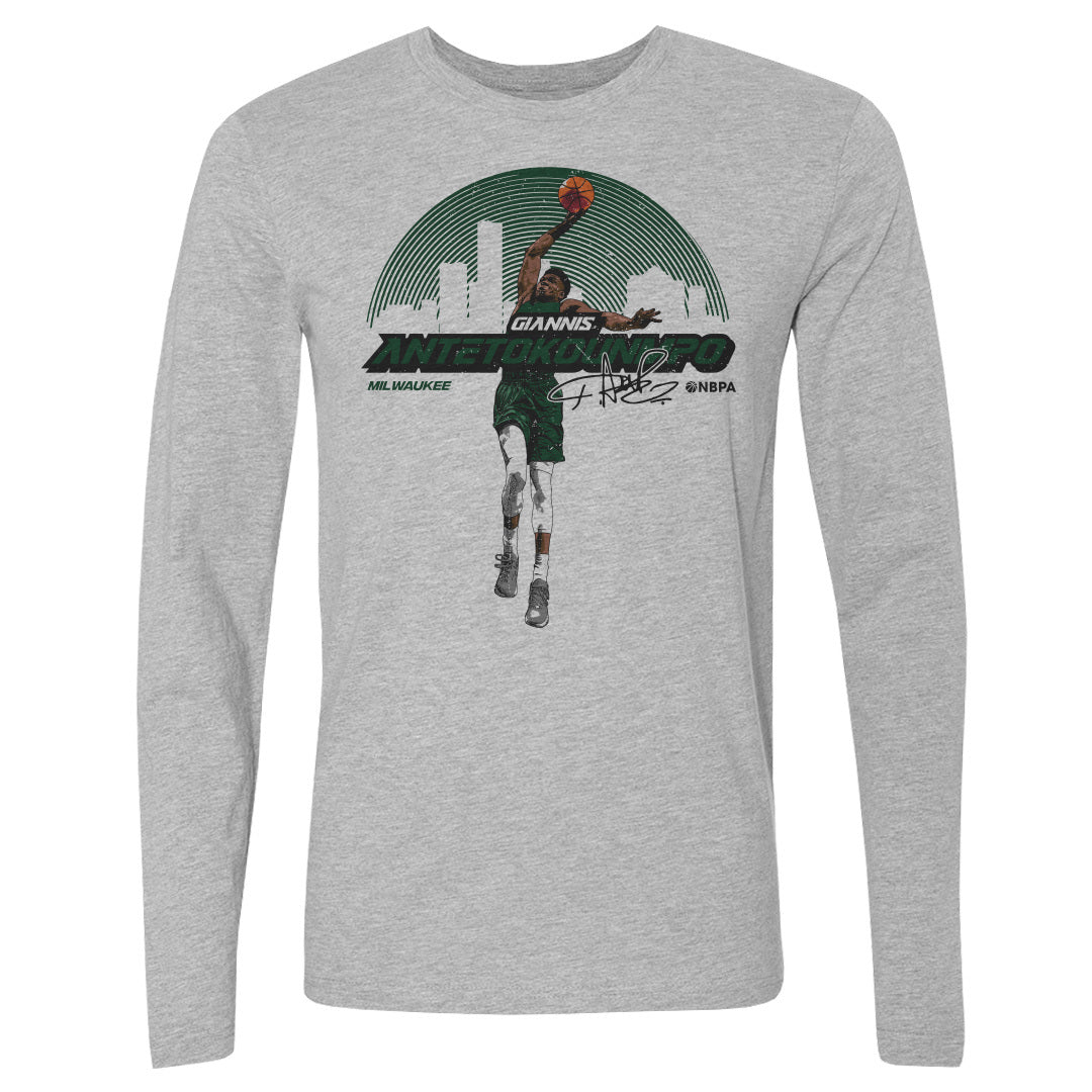 Giannis Antetokounmpo Men&#39;s Long Sleeve T-Shirt | 500 LEVEL