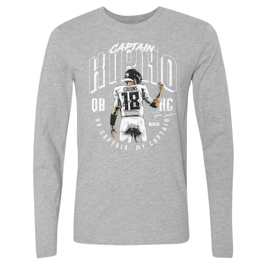 Kirk Cousins Men&#39;s Long Sleeve T-Shirt | 500 LEVEL