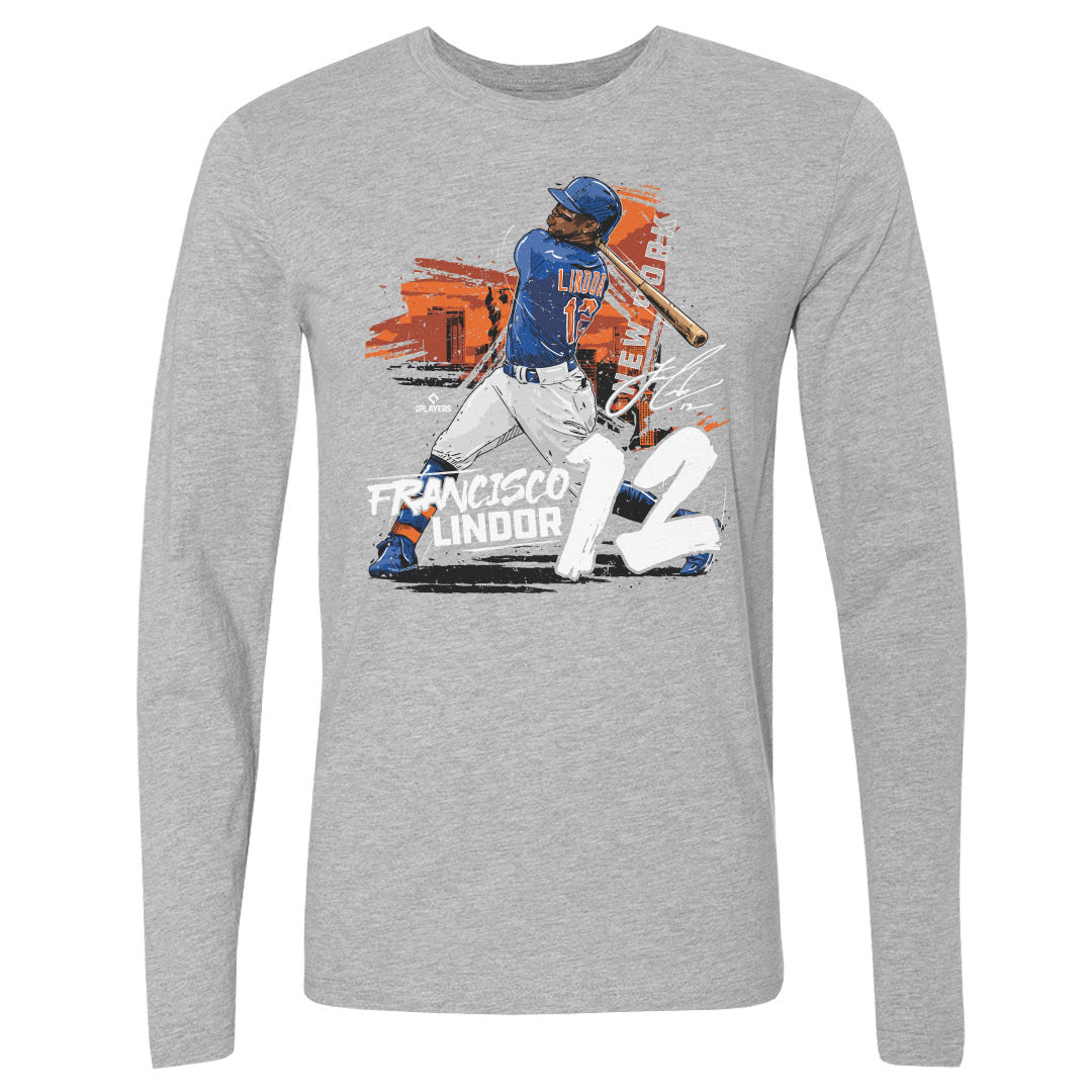 Francisco Lindor Men&#39;s Long Sleeve T-Shirt | 500 LEVEL