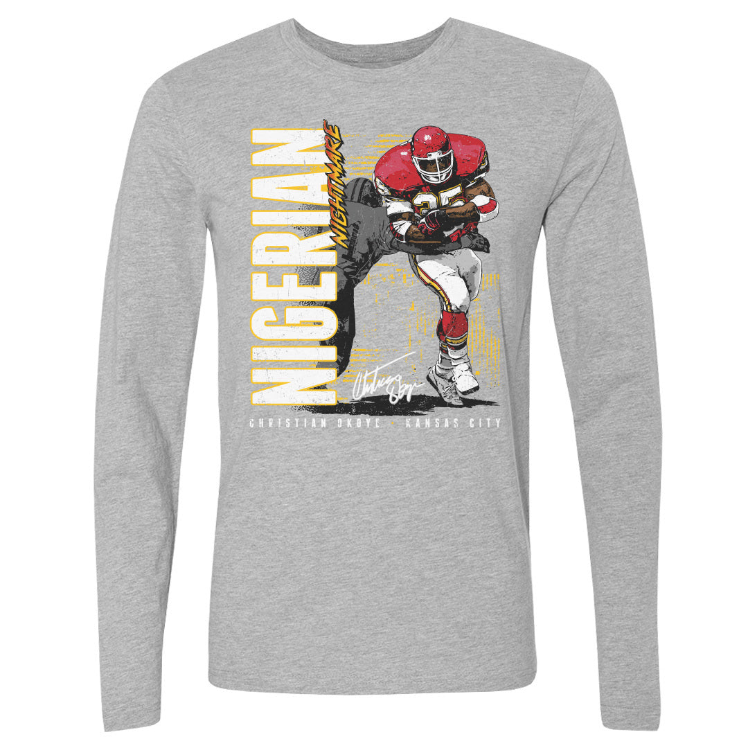 Christian Okoye Men&#39;s Long Sleeve T-Shirt | 500 LEVEL