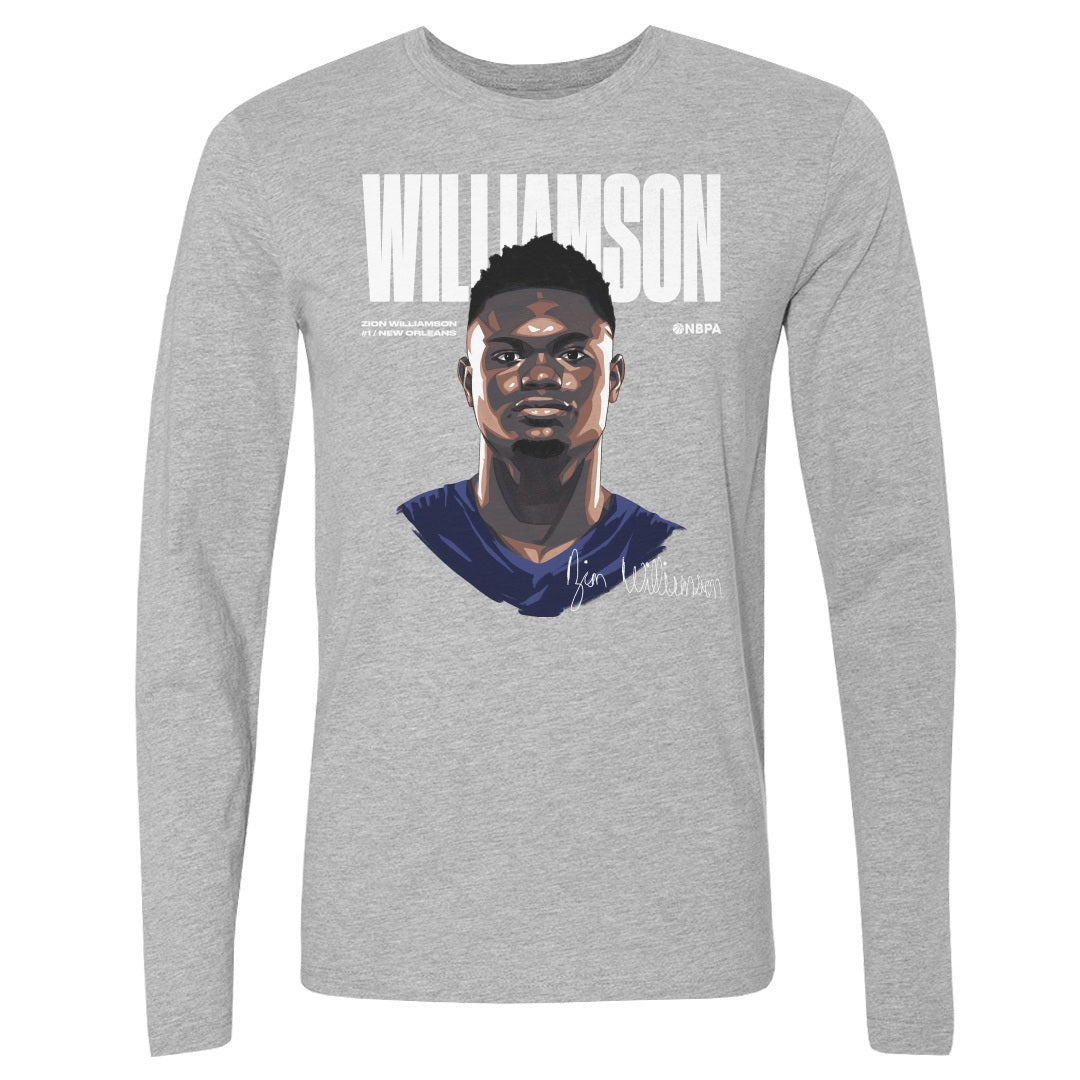 Zion Williamson Men&#39;s Long Sleeve T-Shirt | 500 LEVEL