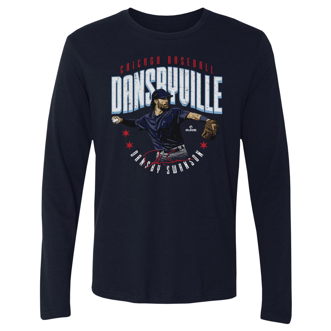 Dansby Swanson Men&#39;s Long Sleeve T-Shirt | 500 LEVEL