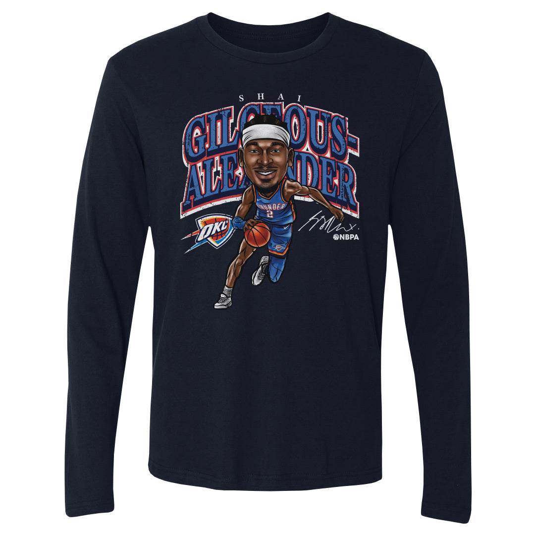 Shai Gilgeous-Alexander Men&#39;s Long Sleeve T-Shirt | 500 LEVEL