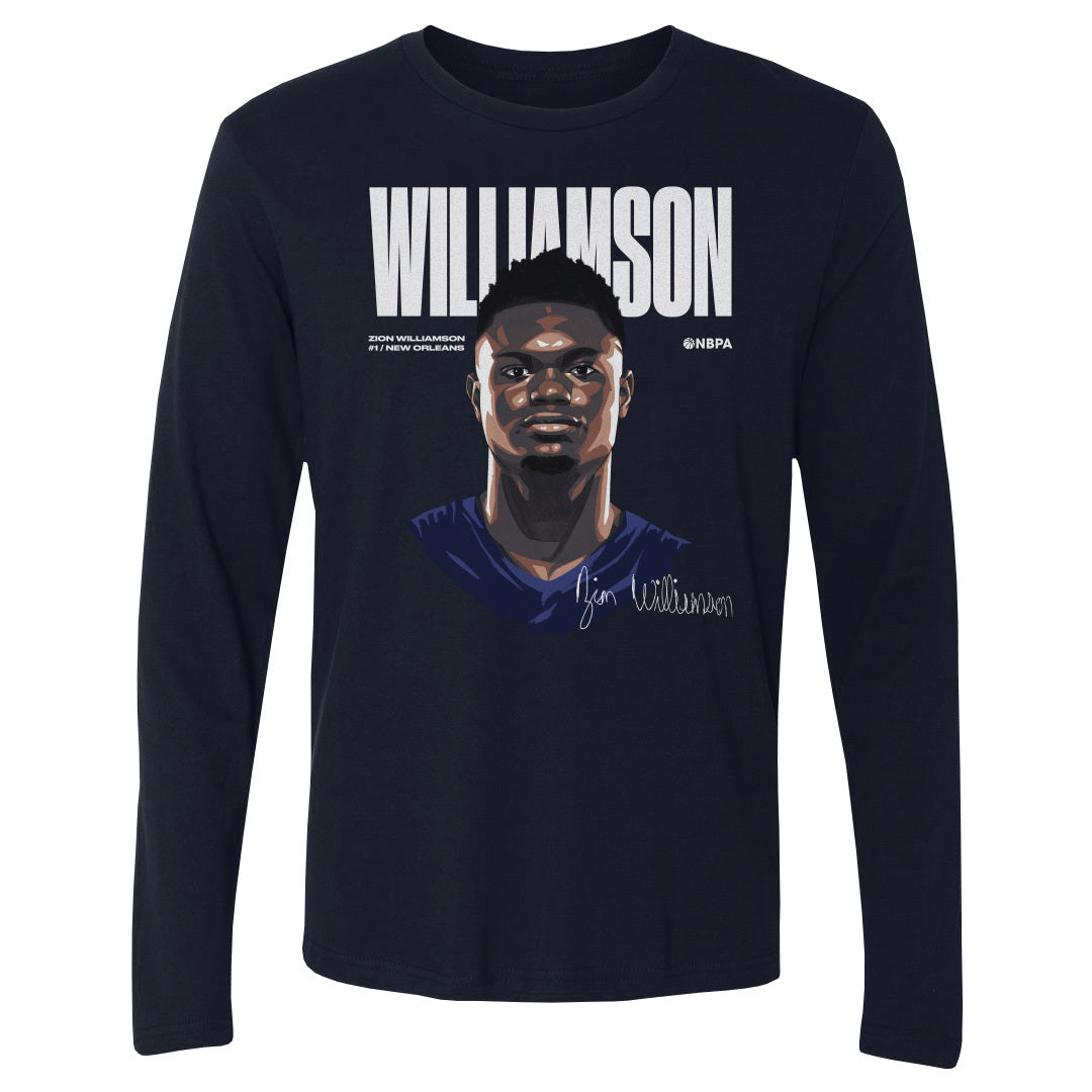 Zion Williamson Men&#39;s Long Sleeve T-Shirt | 500 LEVEL