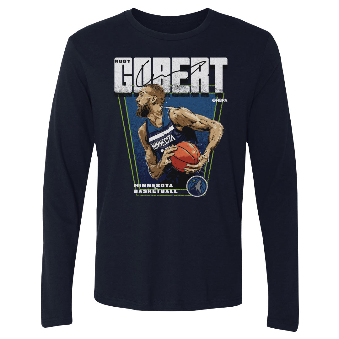 Rudy Gobert Men&#39;s Long Sleeve T-Shirt | 500 LEVEL