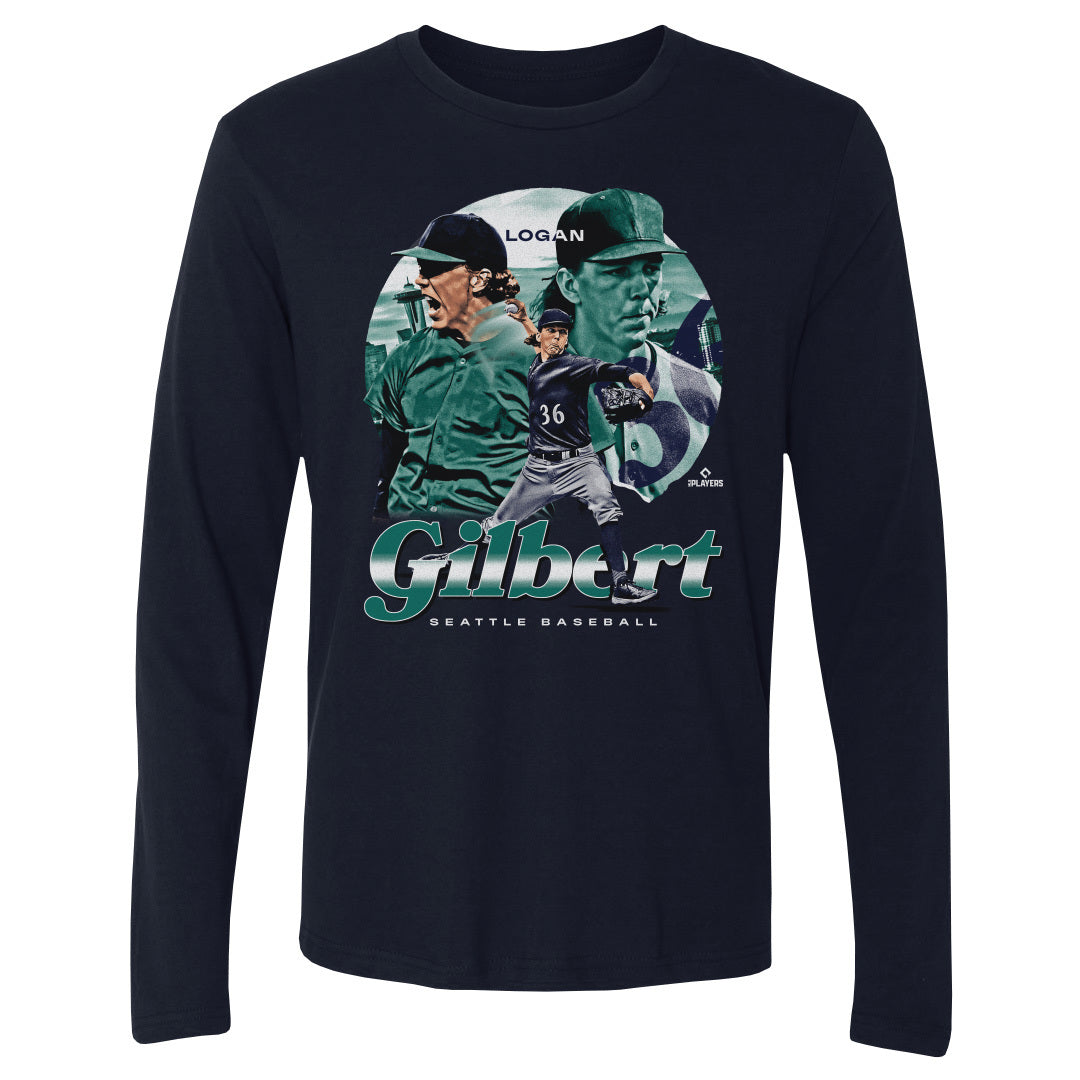 Logan Gilbert Men&#39;s Long Sleeve T-Shirt | 500 LEVEL