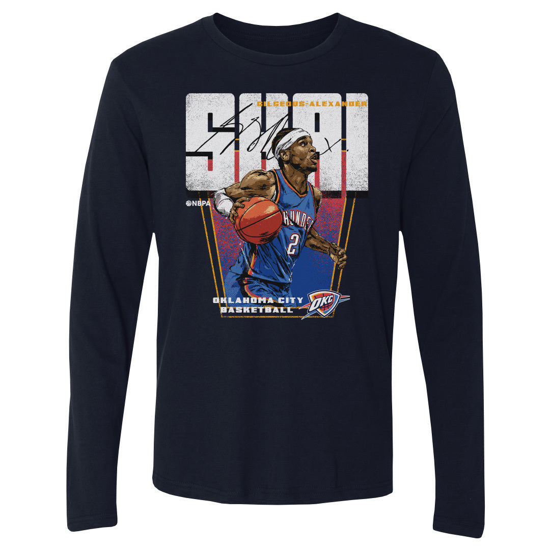 Shai Gilgeous-Alexander Men&#39;s Long Sleeve T-Shirt | 500 LEVEL