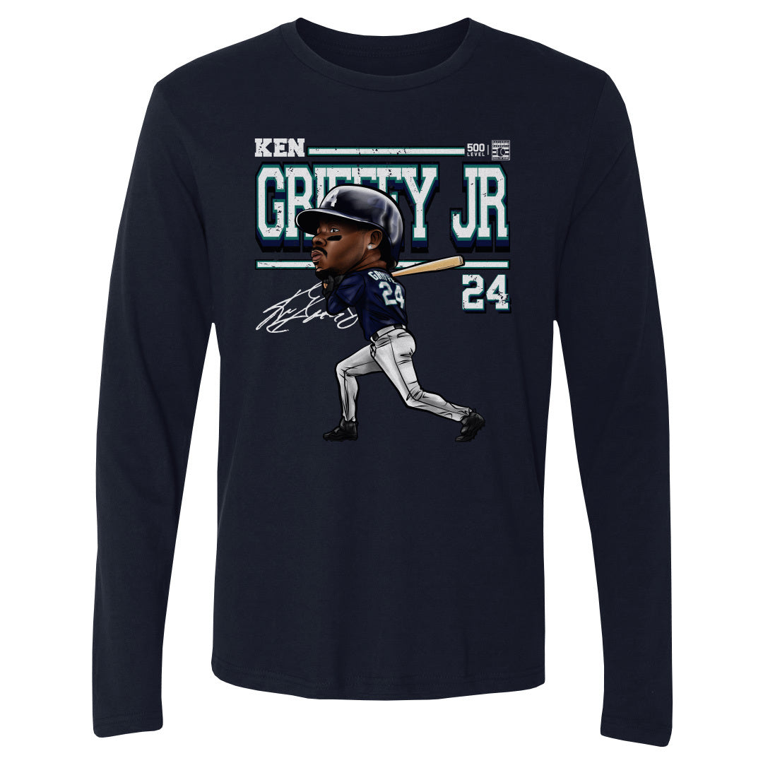 Ken Griffey Jr. Men&#39;s Long Sleeve T-Shirt | 500 LEVEL