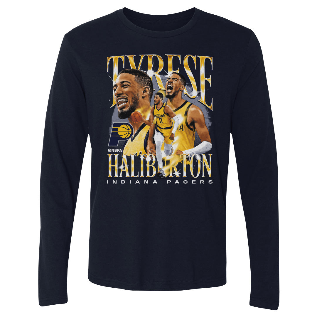 Tyrese Haliburton Men&#39;s Long Sleeve T-Shirt | 500 LEVEL