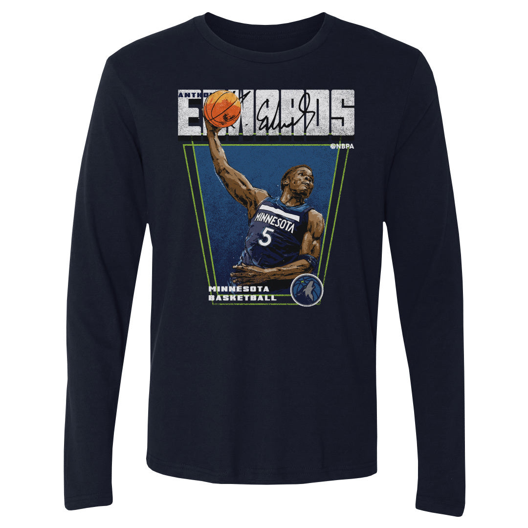 Anthony Edwards Men&#39;s Long Sleeve T-Shirt | 500 LEVEL