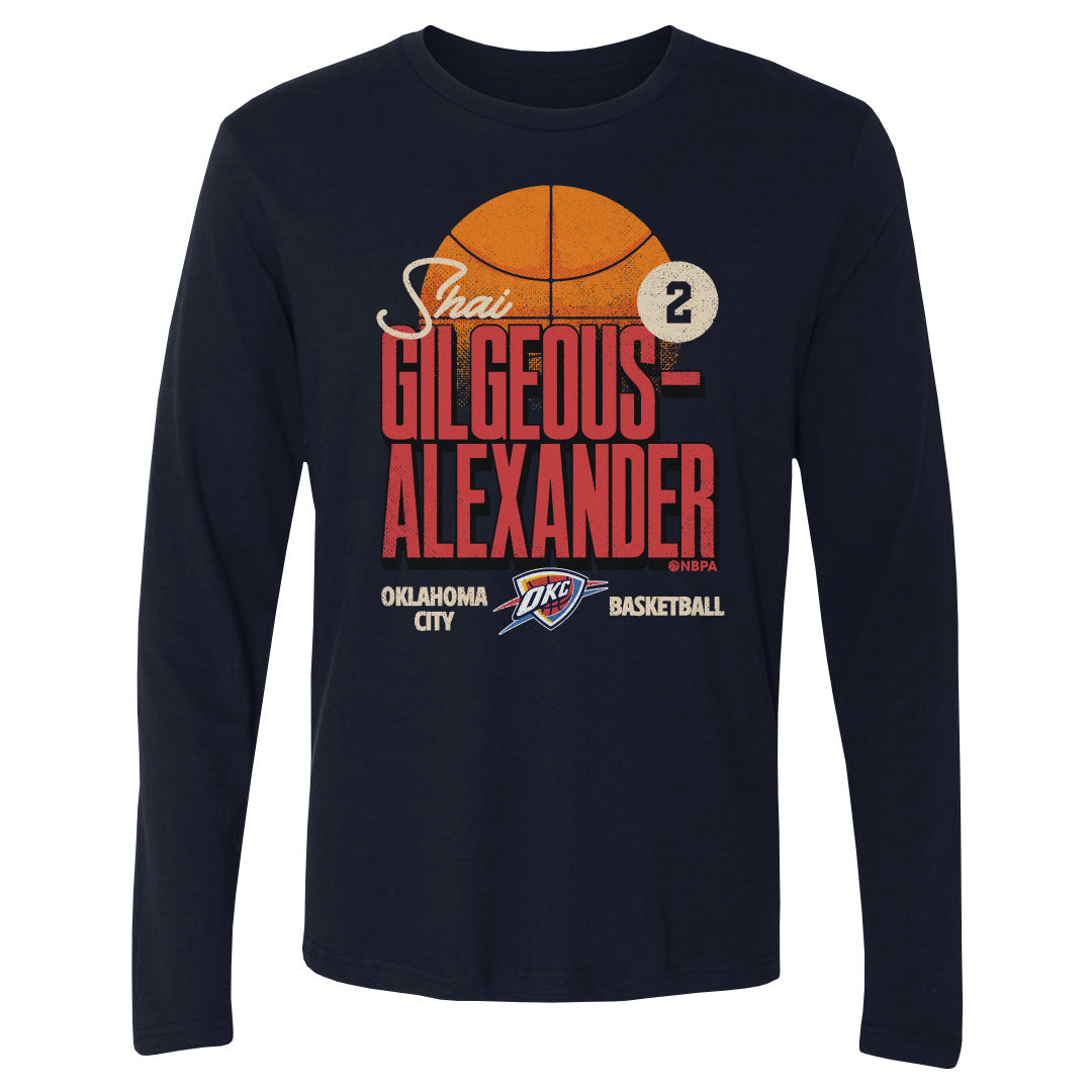 Shai Gilgeous-Alexander Men&#39;s Long Sleeve T-Shirt | 500 LEVEL