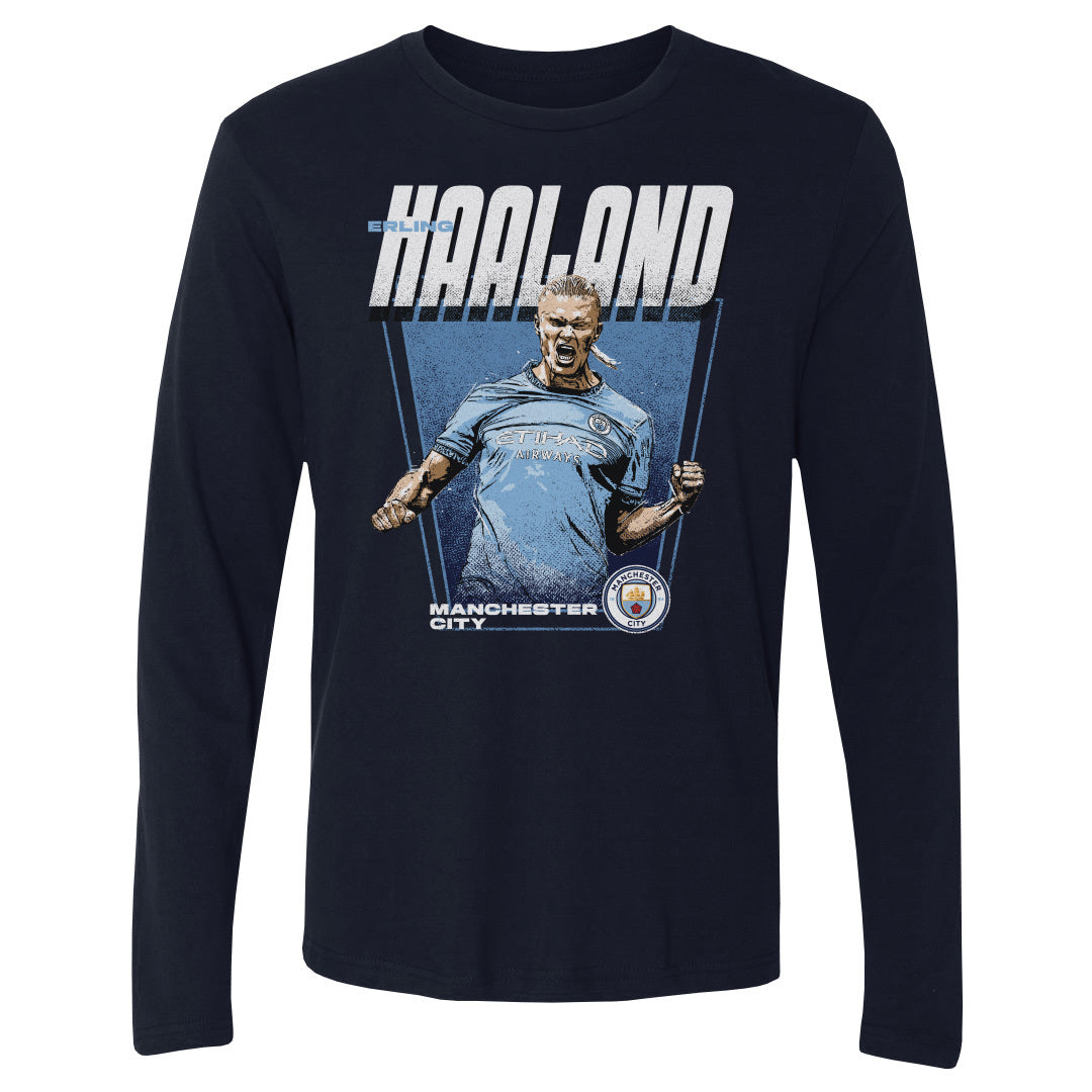 Erling Haaland Men&#39;s Long Sleeve T-Shirt | 500 LEVEL