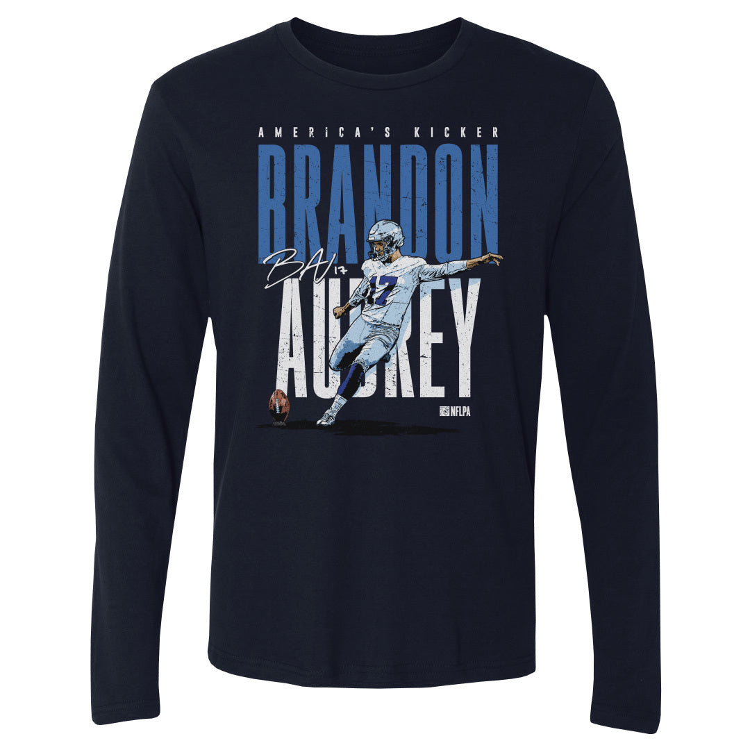 Brandon Aubrey Men&#39;s Long Sleeve T-Shirt | 500 LEVEL