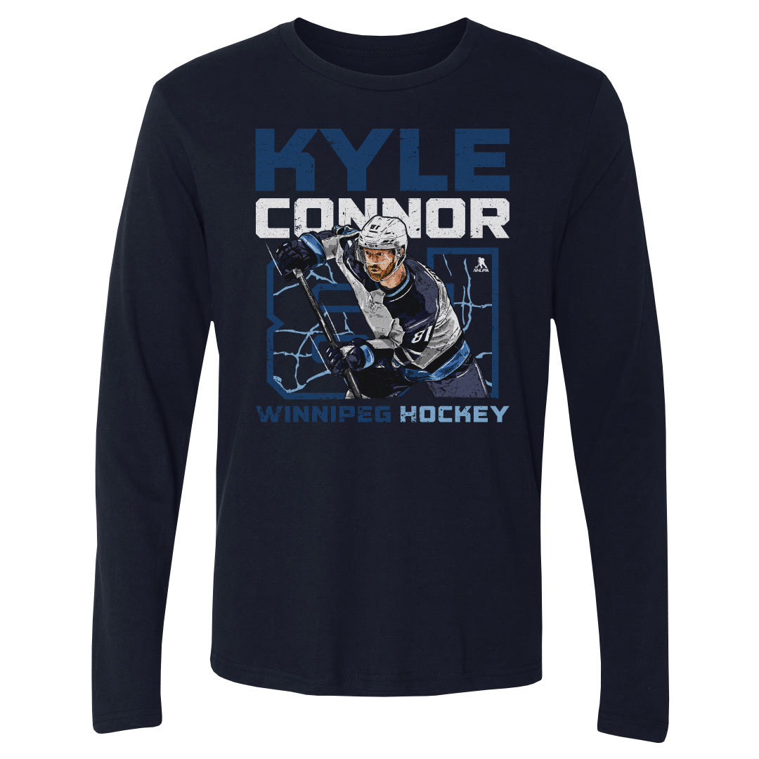 Kyle Connor Men&#39;s Long Sleeve T-Shirt | 500 LEVEL