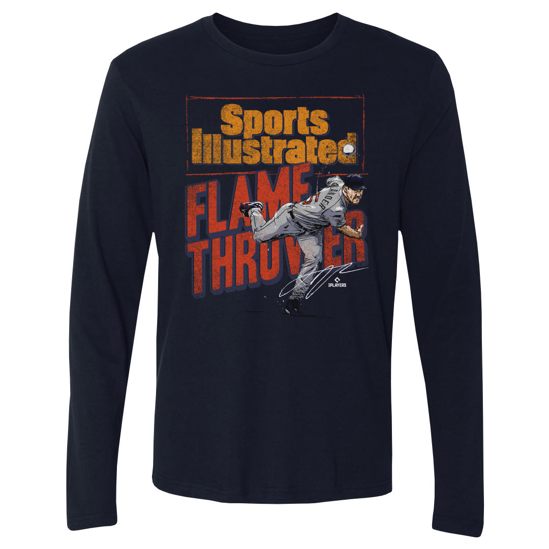 Justin Verlander Men&#39;s Long Sleeve T-Shirt | 500 LEVEL