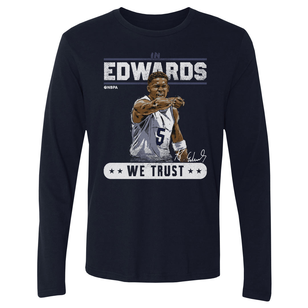 Anthony Edwards Men&#39;s Long Sleeve T-Shirt | 500 LEVEL