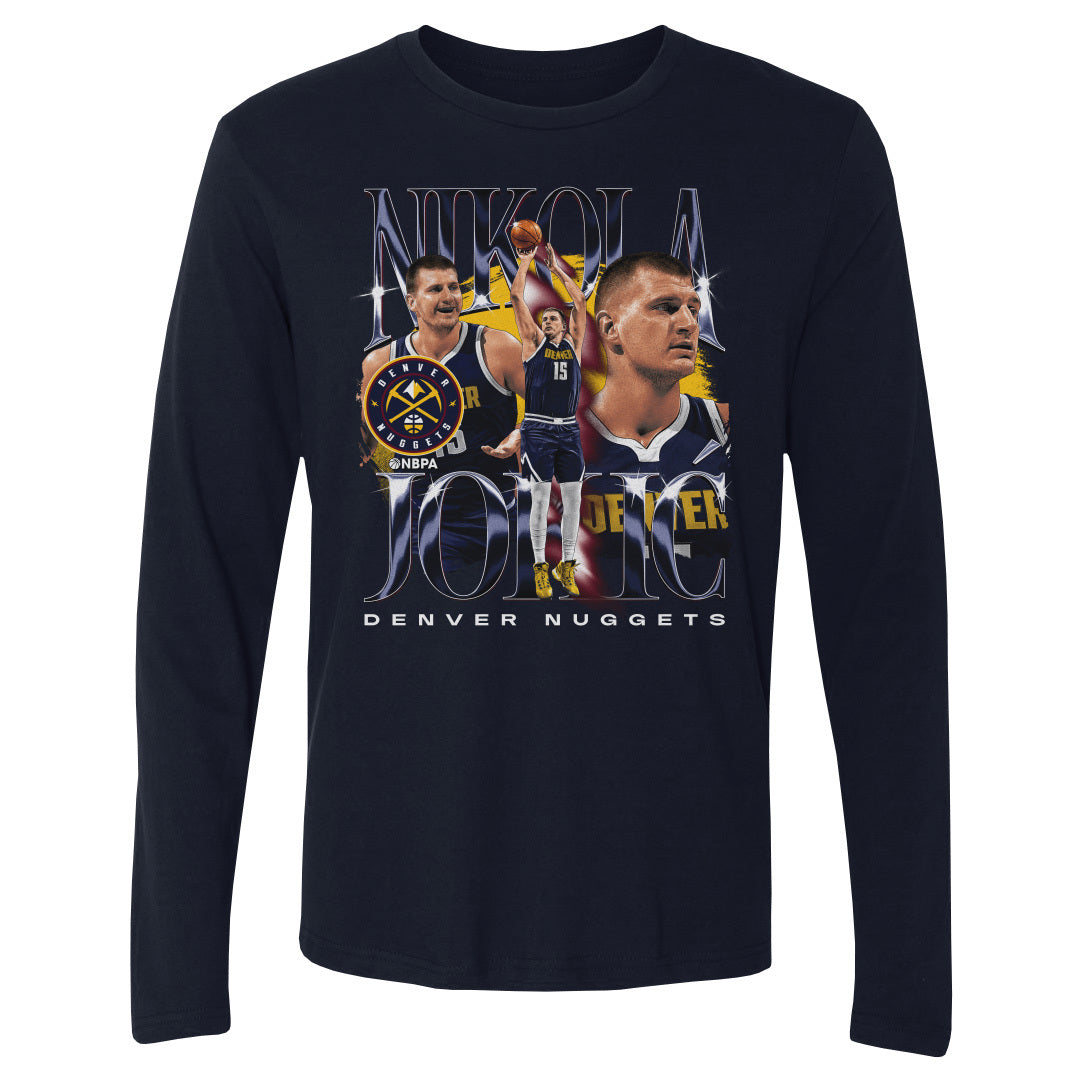 Nikola Jokic Men&#39;s Long Sleeve T-Shirt | 500 LEVEL