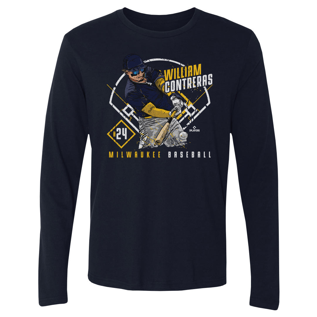 William Contreras Men&#39;s Long Sleeve T-Shirt | 500 LEVEL