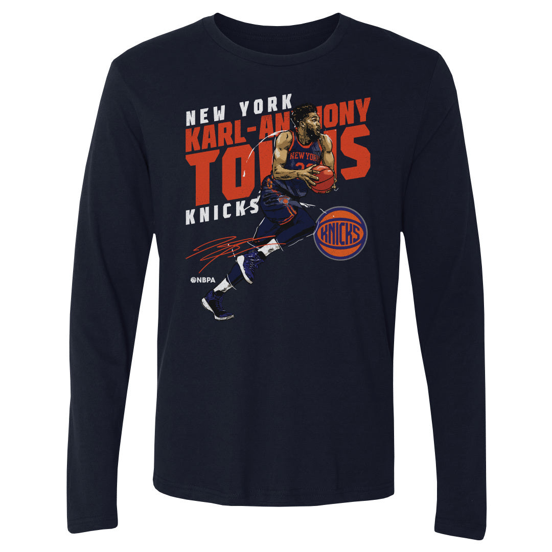 Karl-Anthony Towns Men&#39;s Long Sleeve T-Shirt | 500 LEVEL