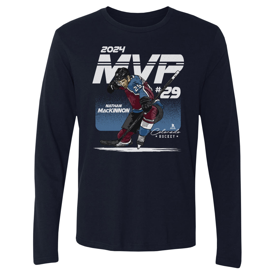 Nathan MacKinnon Men&#39;s Long Sleeve T-Shirt | 500 LEVEL