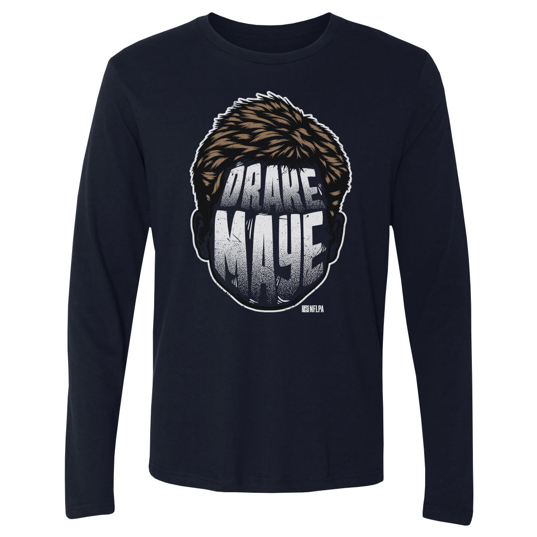 Drake Maye Men&#39;s Long Sleeve T-Shirt | 500 LEVEL