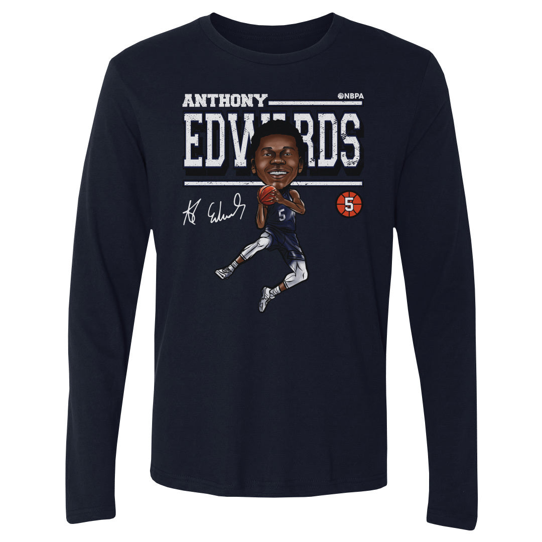 Anthony Edwards Men&#39;s Long Sleeve T-Shirt | 500 LEVEL