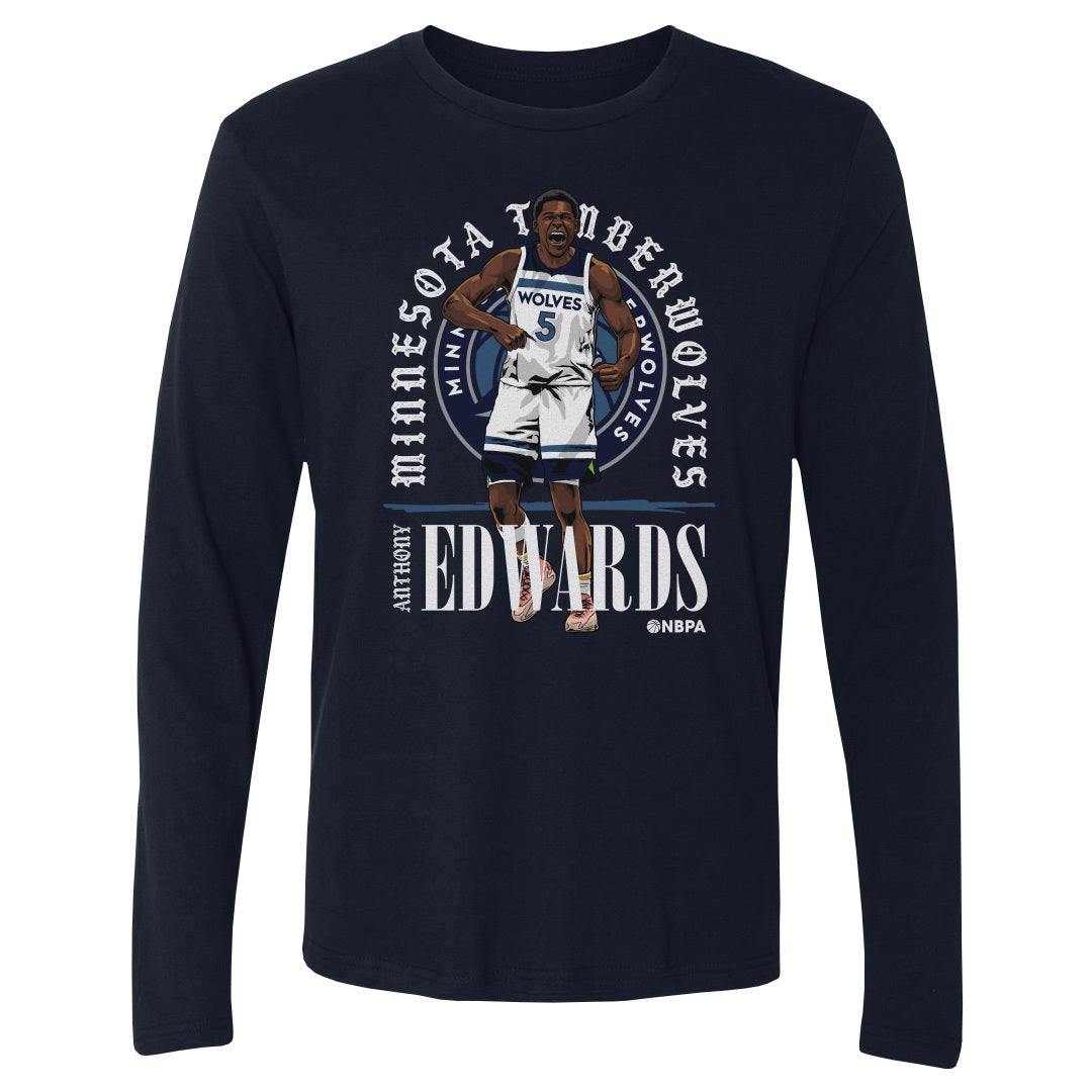 Anthony Edwards Men&#39;s Long Sleeve T-Shirt | 500 LEVEL