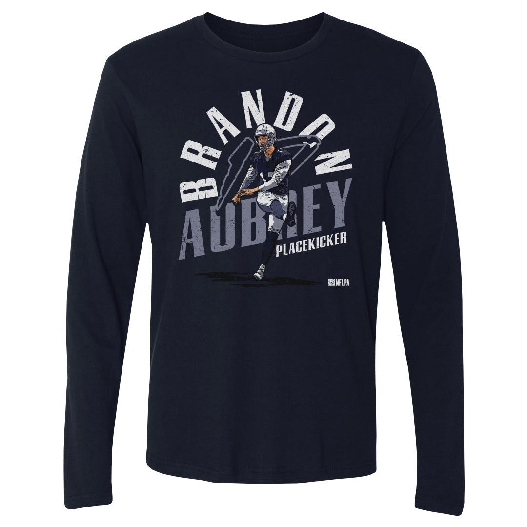 Brandon Aubrey Men&#39;s Long Sleeve T-Shirt | 500 LEVEL