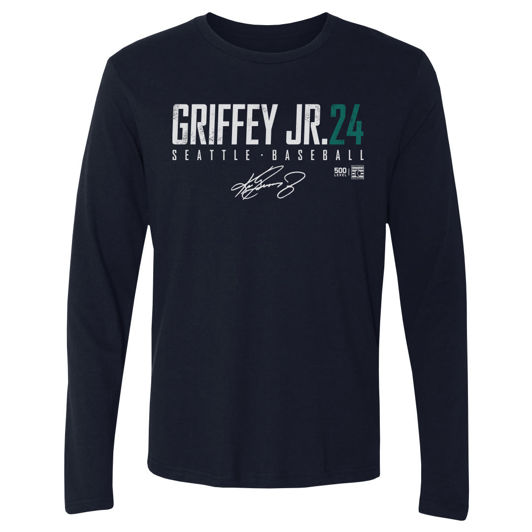 Ken Griffey Jr. Men&#39;s Long Sleeve T-Shirt | 500 LEVEL