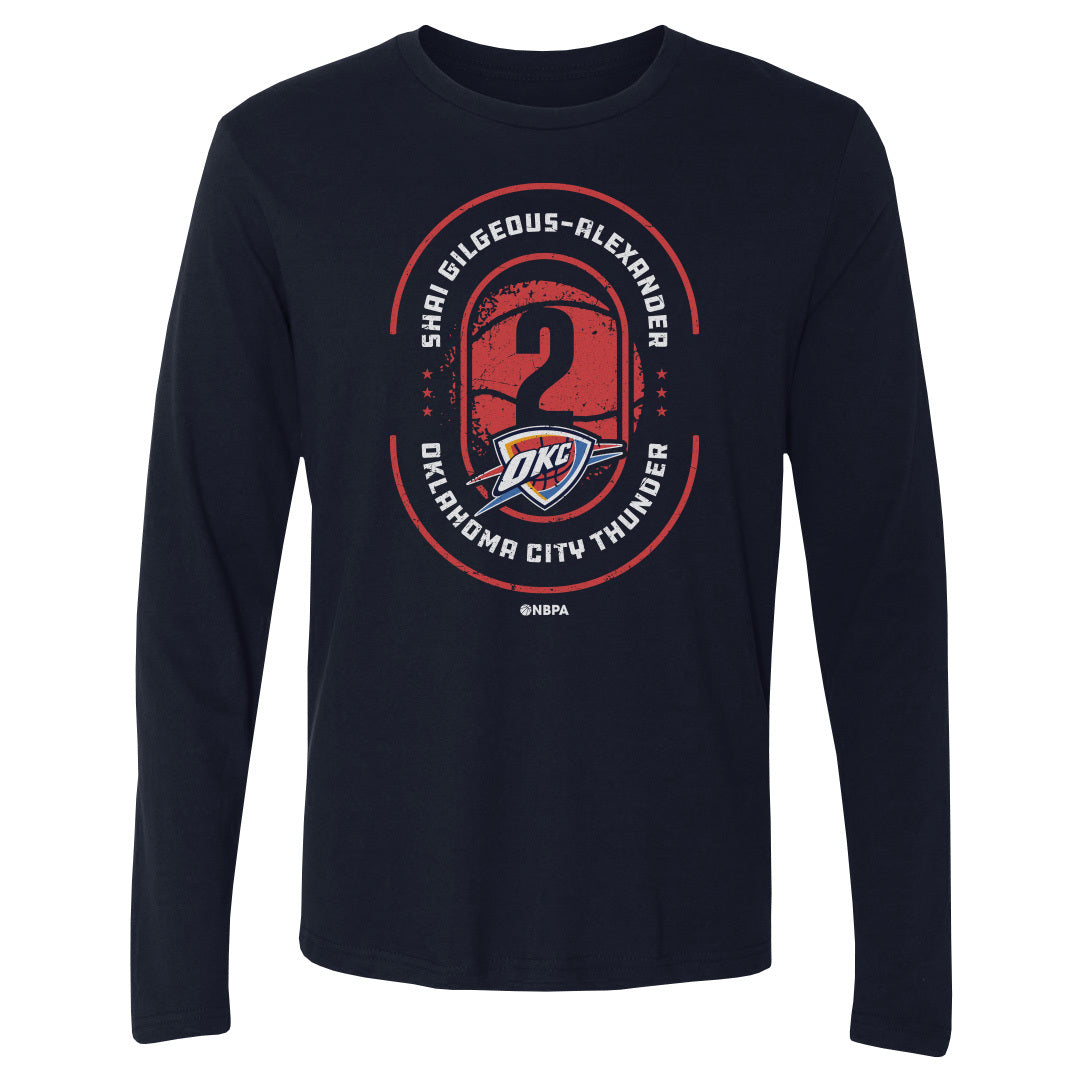 Shai Gilgeous-Alexander Men&#39;s Long Sleeve T-Shirt | 500 LEVEL