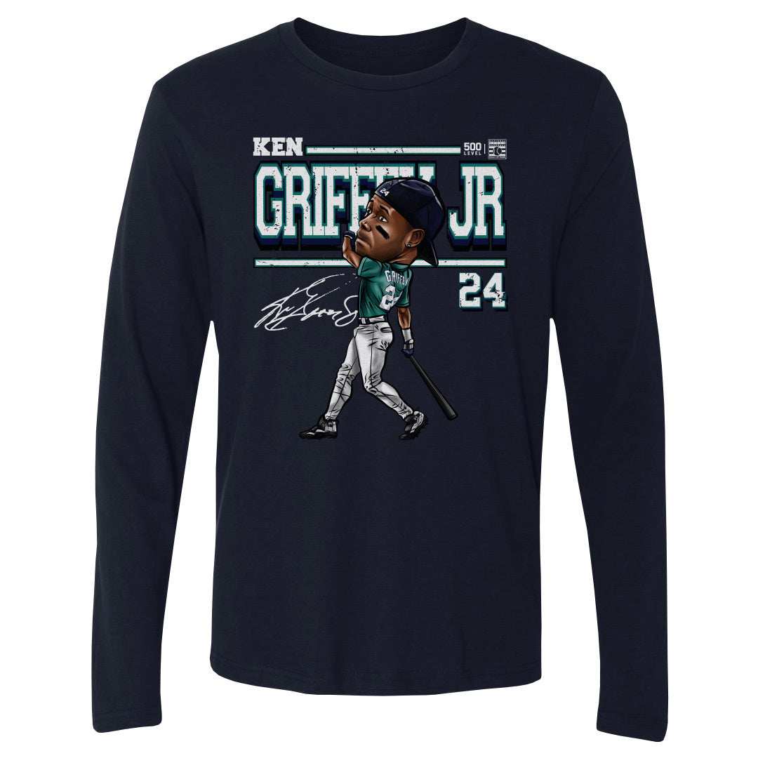 Ken Griffey Jr. Men&#39;s Long Sleeve T-Shirt | 500 LEVEL