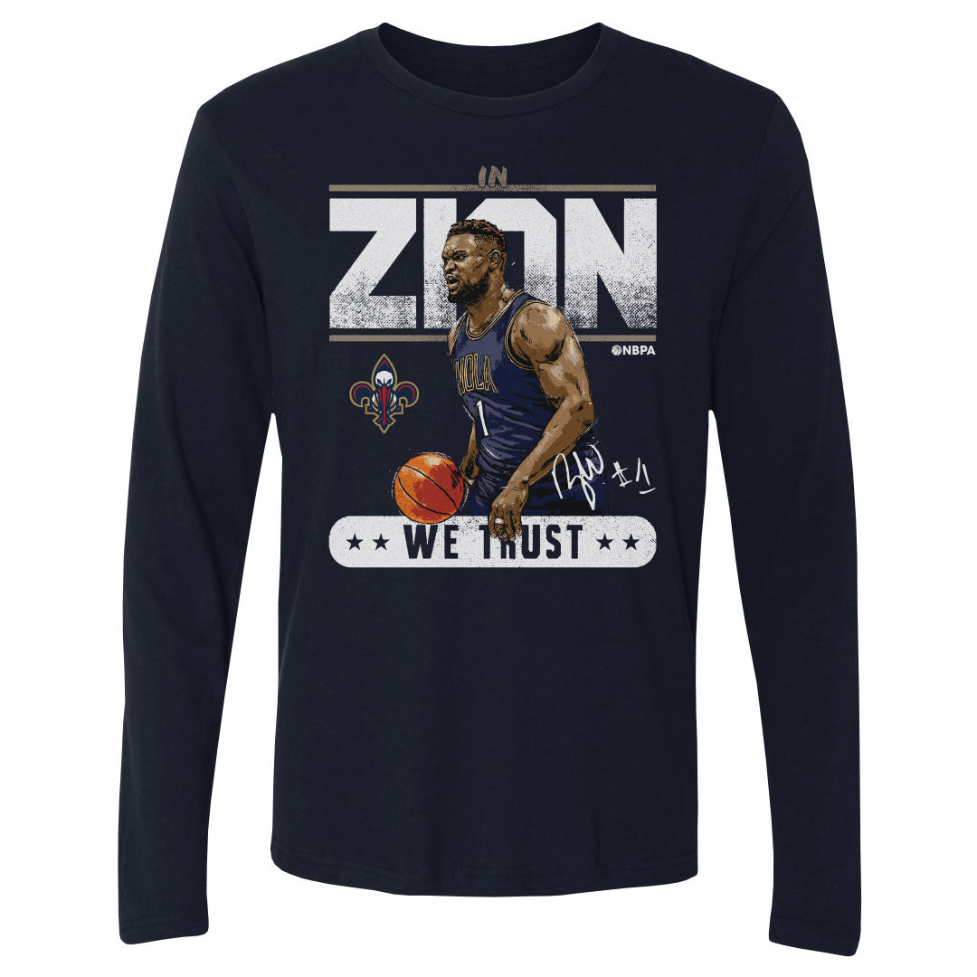 Zion Williamson Men&#39;s Long Sleeve T-Shirt | 500 LEVEL