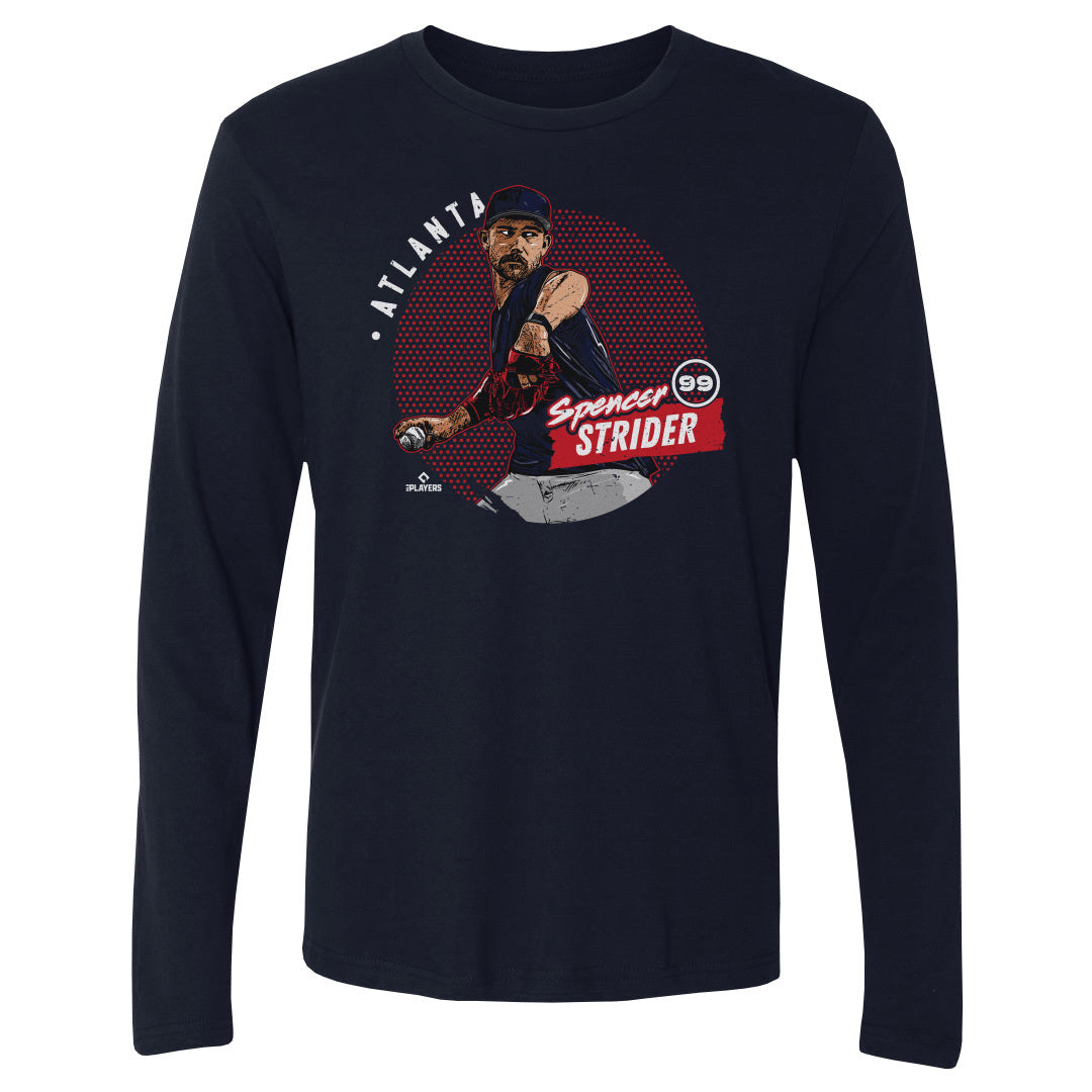 Spencer Strider Men&#39;s Long Sleeve T-Shirt | 500 LEVEL