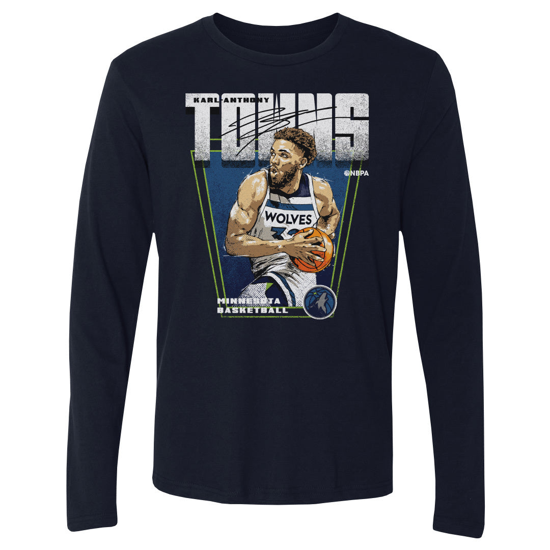 Karl-Anthony Towns Men&#39;s Long Sleeve T-Shirt | 500 LEVEL