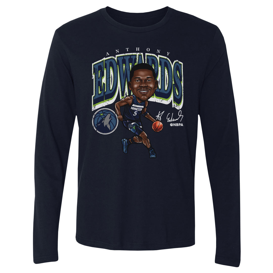 Anthony Edwards Men&#39;s Long Sleeve T-Shirt | 500 LEVEL